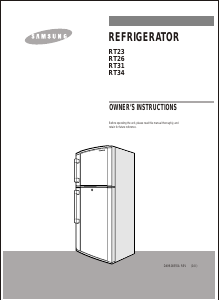Manual Samsung RT34MCSS Fridge-Freezer