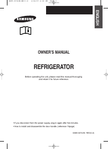 Manual Samsung RT62UAMT Fridge-Freezer