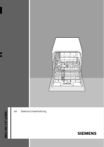 Bedienungsanleitung Siemens SK25200 Geschirrspüler