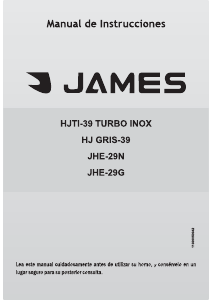 Manual de uso James JHE-29G Horno