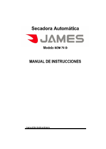 Manual de uso James SEM 70 D Secadora