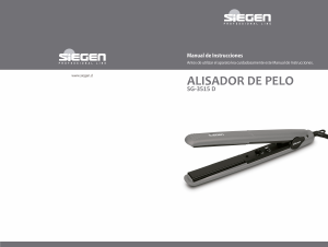 Manual de uso Siegen SG-3515 D Plancha de pelo