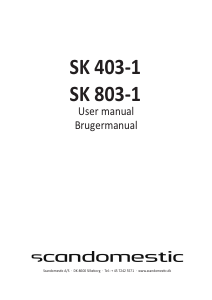 Brugsanvisning Scandomestic SK 403-1 Komfur