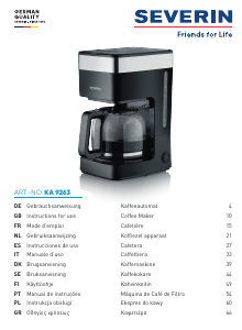 Manual Severin KA 9263 Coffee Machine