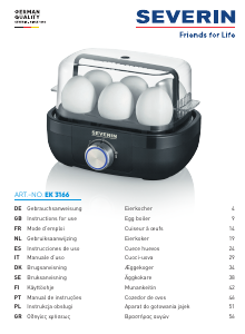 Manual de uso Severin EK 3166 Cocedor de huevos