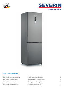 Manual Severin KGK 8943 Fridge-Freezer