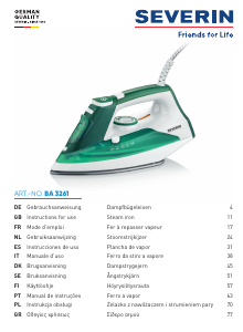 Bedienungsanleitung Severin BA 3261 Bügeleisen