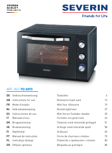 Manuale Severin TO 2073 Forno