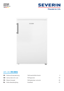 Manual Severin VKS 8806 Refrigerator