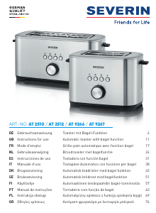 Manual Severin AT 9267 Toaster