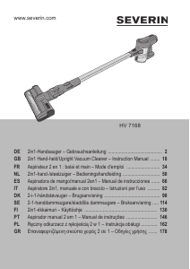 Manual de uso Severin HV 7168 Aspirador
