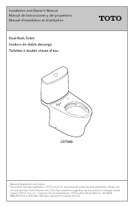 Mode d’emploi TOTO CST446CEMFG Toilette