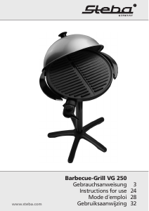 Bedienungsanleitung Steba VG 250 Barbecue