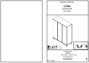 Manual Bopita Lynn (200x160x60) Roupeiro