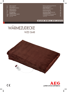 Manual AEG WZD 5648 Electric Blanket