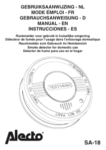 Manual de uso Alecto SA-18 Detector de humo