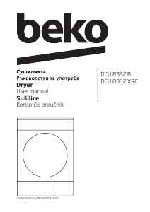 Priručnik BEKO DCU 8332 B Sušilica