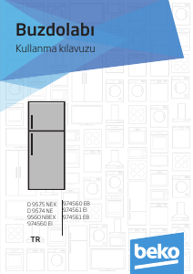 Kullanım kılavuzu BEKO 9560 NBEX Donduruculu buzdolabı