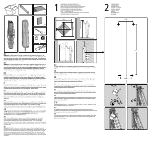 Manual de uso Brabantia WallFix 24M Tendedero