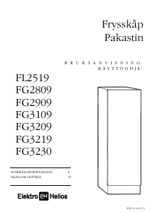 Bruksanvisning ElektroHelios FL2519 Frys