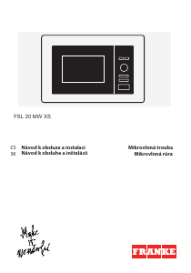 Návod Franke FSL 20 MW XS Mikrovlnná rúra