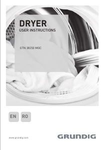 Manual Grundig GTN 38250 MGC Dryer