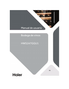 Manual Haier HWS247GGU1 Cave de vinho