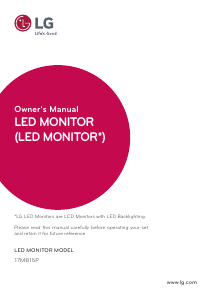 Manual LG 17MB15P LED Monitor