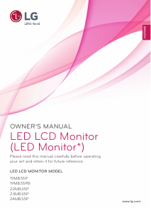 Manual LG 19MB35PB LED Monitor