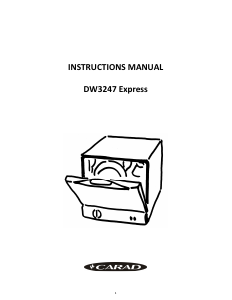 Manual Carad DW3247 Express Dishwasher