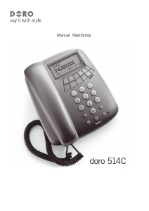 Käyttöohje Doro 514c Puhelin