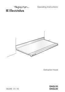 Manual Electrolux DAGL55.3 Cooker Hood