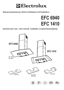 Manuale Electrolux EFC1410 Cappa da cucina