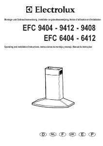 Manual Electrolux EFC6404 Exaustor