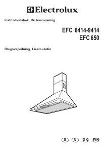 Bruksanvisning Electrolux EFC6414 Kjøkkenvifte