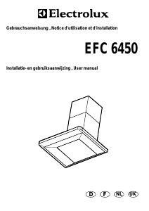 Manual Electrolux EFC6450 Cooker Hood