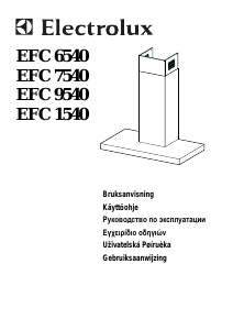 Manuál Electrolux EFC7540 Odsavač par