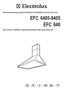 Mode d’emploi Electrolux EFC9405 Hotte aspirante