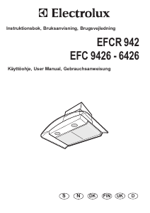 Käyttöohje Electrolux EFC9426 Liesituuletin