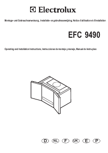 Manual de uso Electrolux EFC9490 Campana extractora