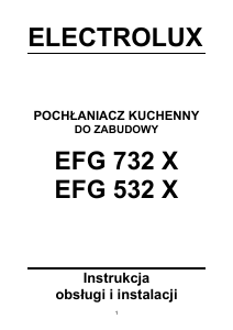 Instrukcja Electrolux EFG532 Okap kuchenny