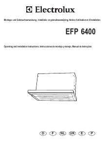 Manual Electrolux EFP6400 Exaustor