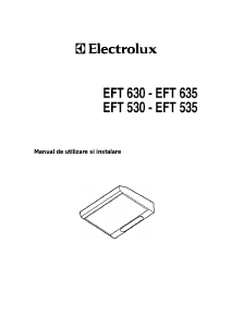 Manual Electrolux EFT530 Hotă
