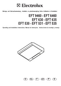 Manual de uso Electrolux EFT630 Campana extractora