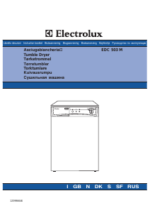 Руководство Electrolux EDC503 Сушильная машина