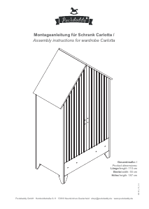 Bedienungsanleitung Puckdaddy Carlotta Kleiderschrank