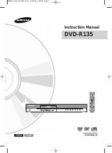 Manual Samsung DVD-R135/XSG DVD Player