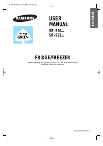 Manual Samsung SR-S2229D Fridge-Freezer