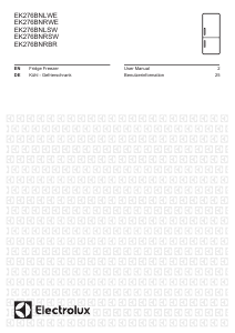 Bedienungsanleitung Electrolux EK276BN Kühl-gefrierkombination