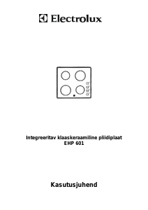 Kasutusjuhend Electrolux EHP601 Pliidiplaat